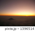 夕焼けと富士山