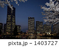夜さくらのランドマークタワー