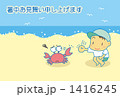 「百戦百勝　夏の海」のイラスト [1416245]