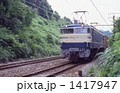 鉄道　国鉄・東海道線　ＥＦ65　525号機牽引貨物列車