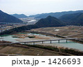 高雄山から見たＮ７００系新幹線の俯瞰写真