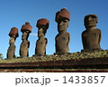 (チリ)アナケナ・ビーチのモアイ像