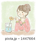 花を愛でる女の子