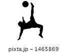 サッカーシルエット、オーバーヘッドシュート
