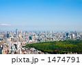 新宿から東京湾へ望む風景