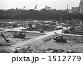 建設中の後楽園エアードーム球場　昭和６０年
