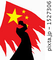 万里の長城と中国国旗