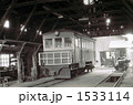 車庫に佇む、井笠鉄道旧型ディゼルカー。