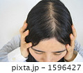 薄毛に悩む女性