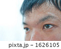 汗をかく男性