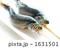 ニジマスの串刺し