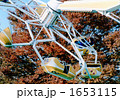 秋の遊園地