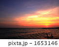夕日 子供 海