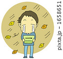 通帳を見て涙する人～秋風～