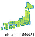 日本地図（単色版）
