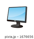 デスクトップパソコンの液晶モニターのイラスト