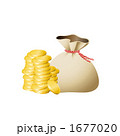 金貨と袋のイラスト