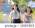 通学中の姉妹