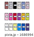 カラフルな携帯電話