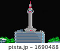 ドット絵風の京都タワー的な
