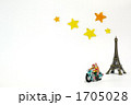 バイクとエッフェル塔