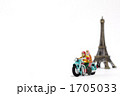 バイクとエッフェル塔