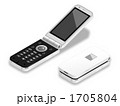 白い携帯電話
