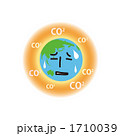地球温暖化で苦しむ地球