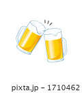 ビールで乾杯のイラスト