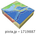 日本列島周辺のプレート境界線と動き矢印あり