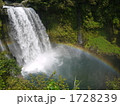 滝にかかる虹