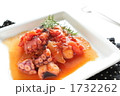 イタリアン料理のたことトマトの煮込み料理