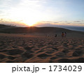 鳥取砂丘の夕陽