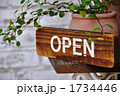営業中の木製プレート