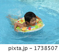 プールで泳いだよ