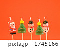 サンタとツリーと雪達磨のクリスマスキャンドル