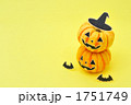 秋の行事ハロウィンのおばけカボチャ。