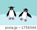 イワトビペンギンのイラスト