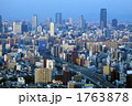 大阪西区と中央区の都市風景