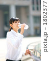 水分補給イメージ（モデル：都倉幸恵）