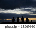 夕方のイースター島