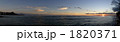 ハワイ　ワイキキの夕日