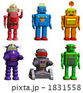 カラフルなロボット６体