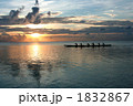 夕日を受けて