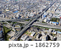 近畿道東大阪ジャンクションを空撮