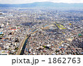 放出（ハナテン）上空から東大阪市を空撮