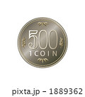 500円玉硬貨のイラスト