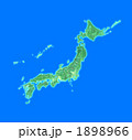 緑の日本地図／都道府県表示