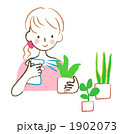 植物と女性