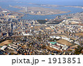 福岡の香椎駅上空から空撮